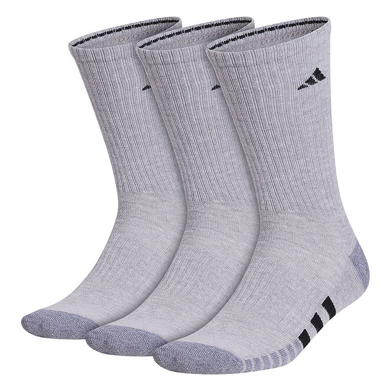 65722642 Mens adidas Cushioned 3.0 3-Pack Crew Socks, Size: sku 65722642
