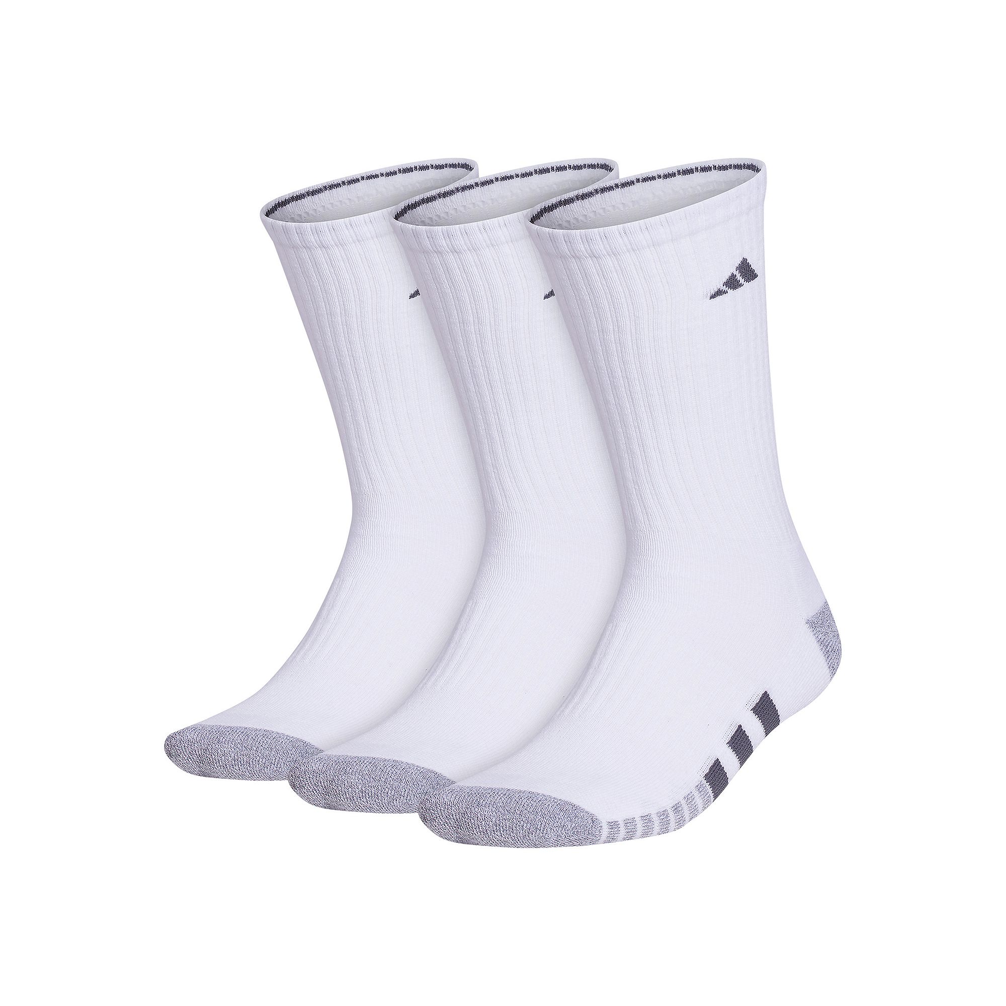 30848442 Mens adidas Cushioned 3.0 3-Pack Crew Socks, Size: sku 30848442