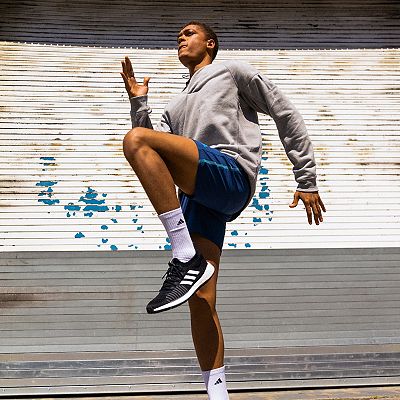 Big Tall adidas 3-Pack Cushioned No Show Socks