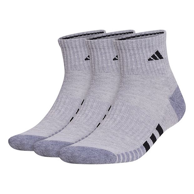 Adidas Men s Cushioned 3.0 3 Pack Quarter Socks Grey