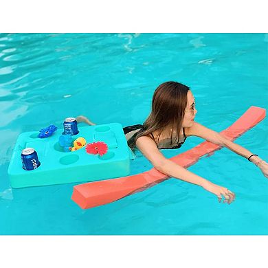 Vos Oasis 4 Ft Foam Pool Noodle Float for Kids & Adults, Fandango Pink (4 Pack)