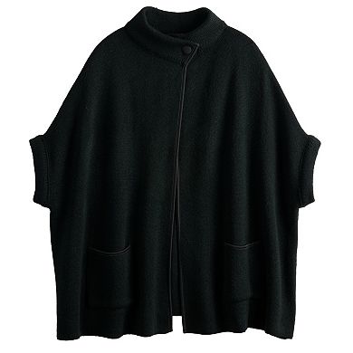 Women's LC Lauren Conrad Solid Knit Riding Cape