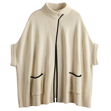 Women's LC Lauren Conrad Solid Knit Riding Cape