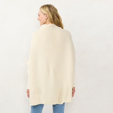 Women's LC Lauren Conrad Solid Knit Riding Cape