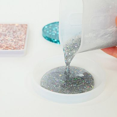 Art 101 Crafts Resin Glitter Coasters with 23 Pieces