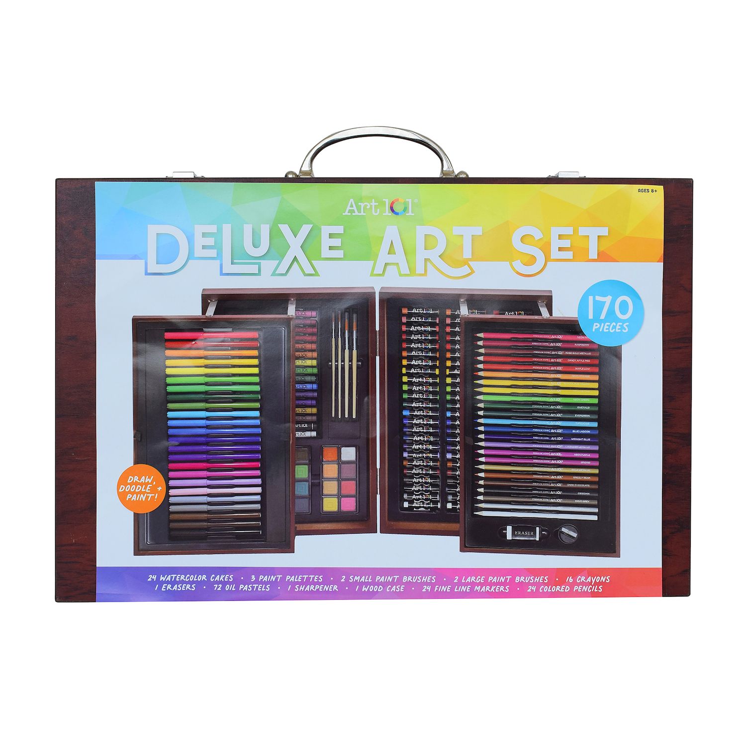 My Art Place Expandable Color-Tabbed Portable Art Storage Portfolio with  Decorative Frame, 19 x 15_