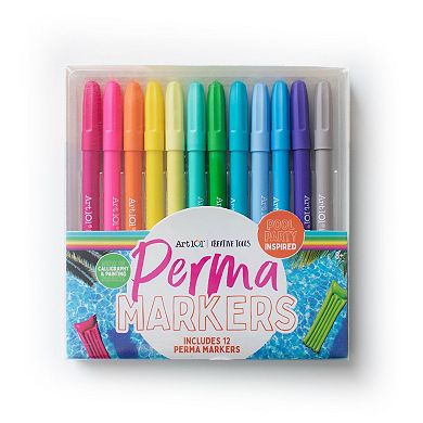 Art 101 Creative Tools Marker Pack with 24 Watercolor Brush Markers and 36 Perma Markers