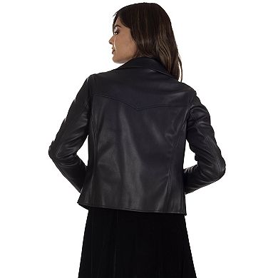 Women's Lee® Faux-Leather Biker Jacket