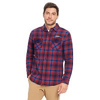 Hurley Mens Flannel Plaid Button-Down Shirt Deals