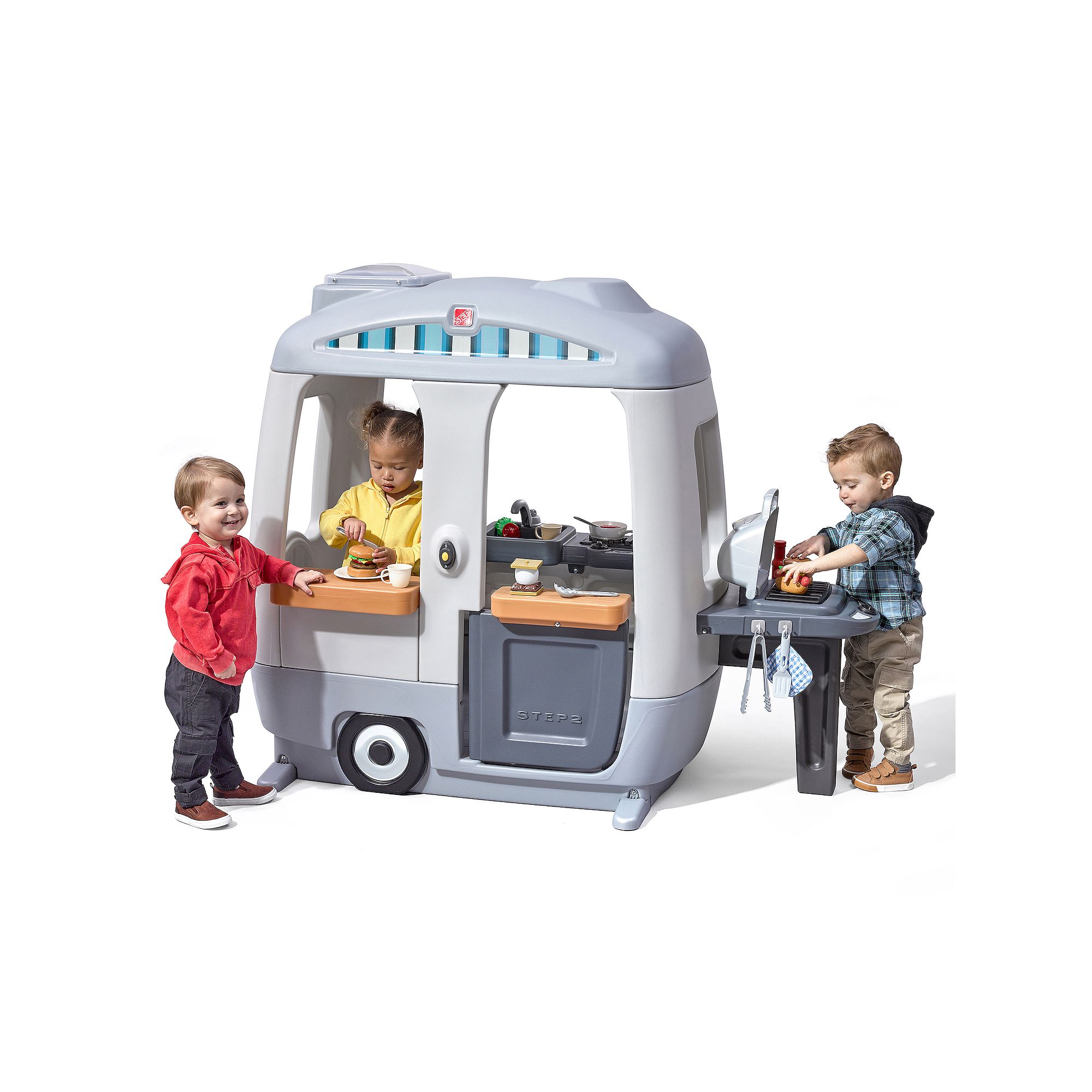 Step2 Stack n Stay Cooking Adventure Camper, Gray