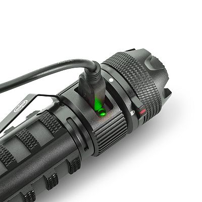 bushnell rechargeable flashlight lithiam ion Bushnell PRO 1000 Lumen Rechargeable Flashlight, Black