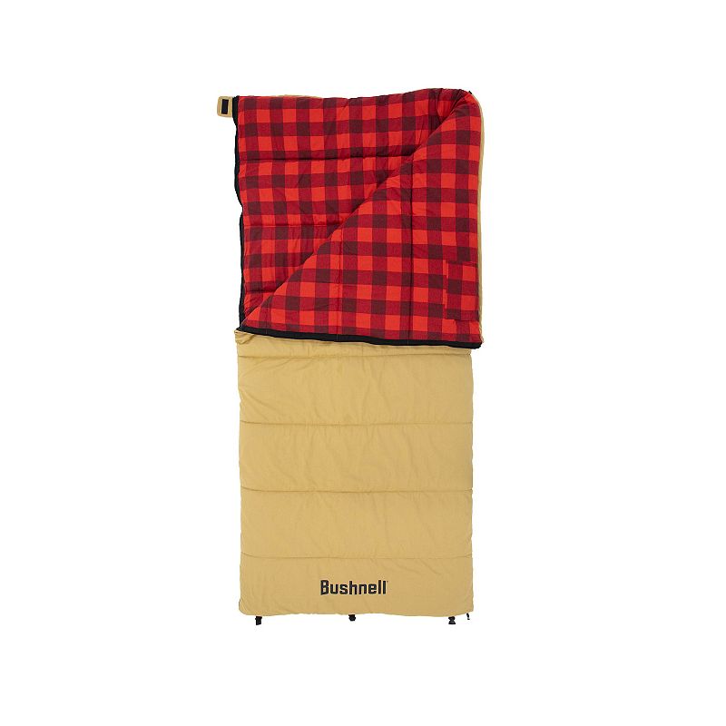 Bushnell 30°F Canvas Sleeping Bag, Red