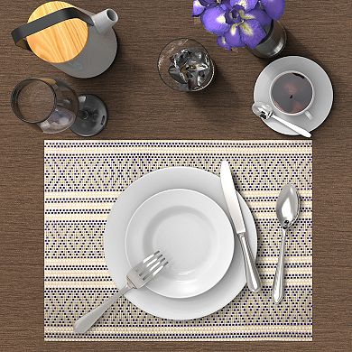 Food Network™ Diamond-Pattern Easy Care Woven Placemat 4-pk.