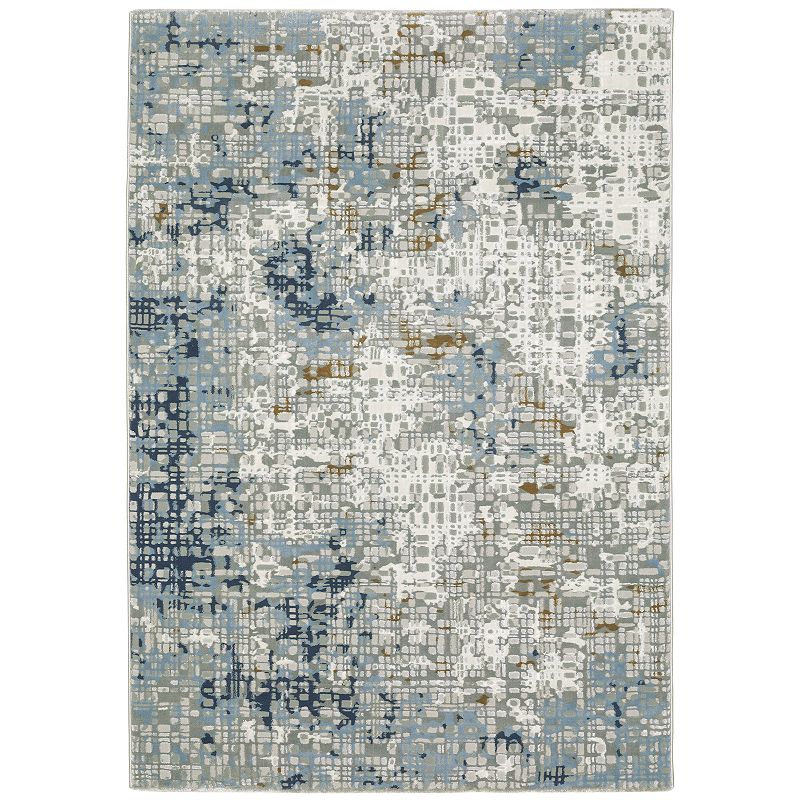 StyleHaven Emery Contemporary Abstract Area Rug, Blue, 10X13 Ft