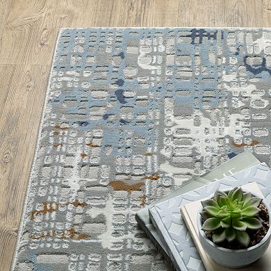 StyleHaven Emery Contemporary Abstract Grid Area Rug