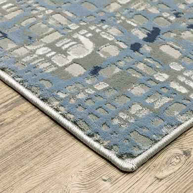 StyleHaven Emery Contemporary Abstract Grid Area Rug