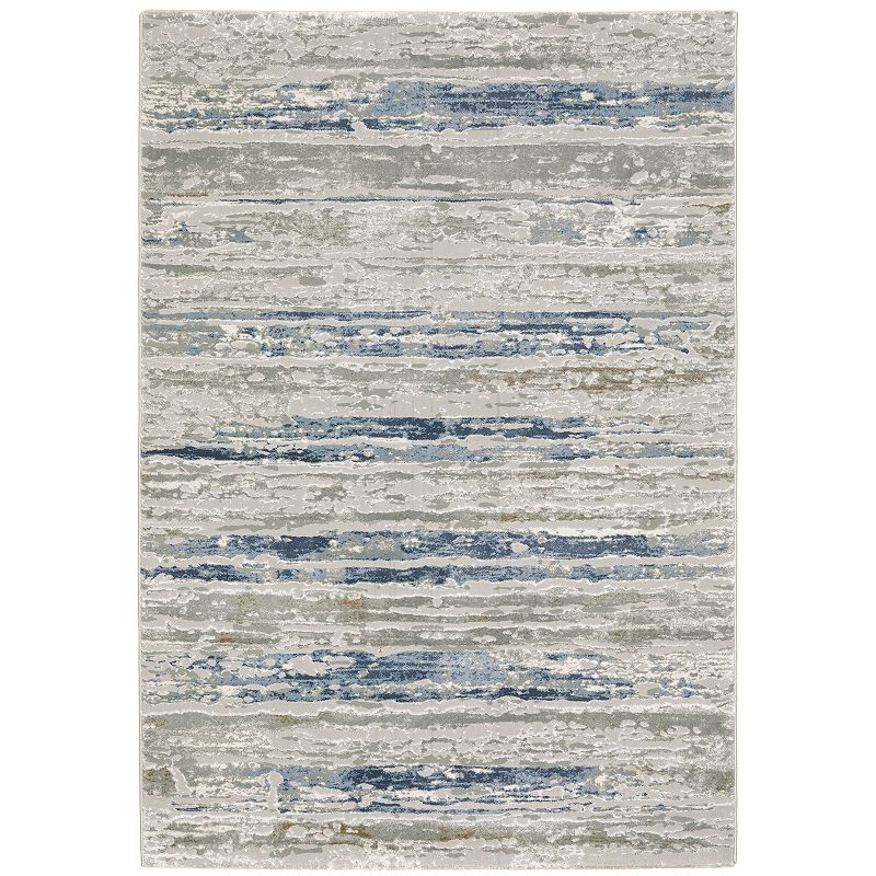 StyleHaven Emery Contemporary Abstract Area Rug, Grey, 7X10 Ft