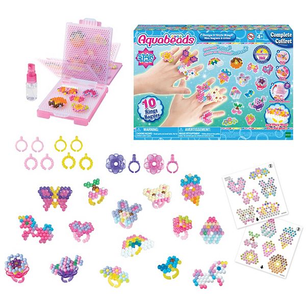  Aquabeads Theme Pack, Craft Sets, Aquabeads Dazzling Ring Set :  Toys & Games