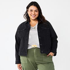 Kohls black cheap denim jacket