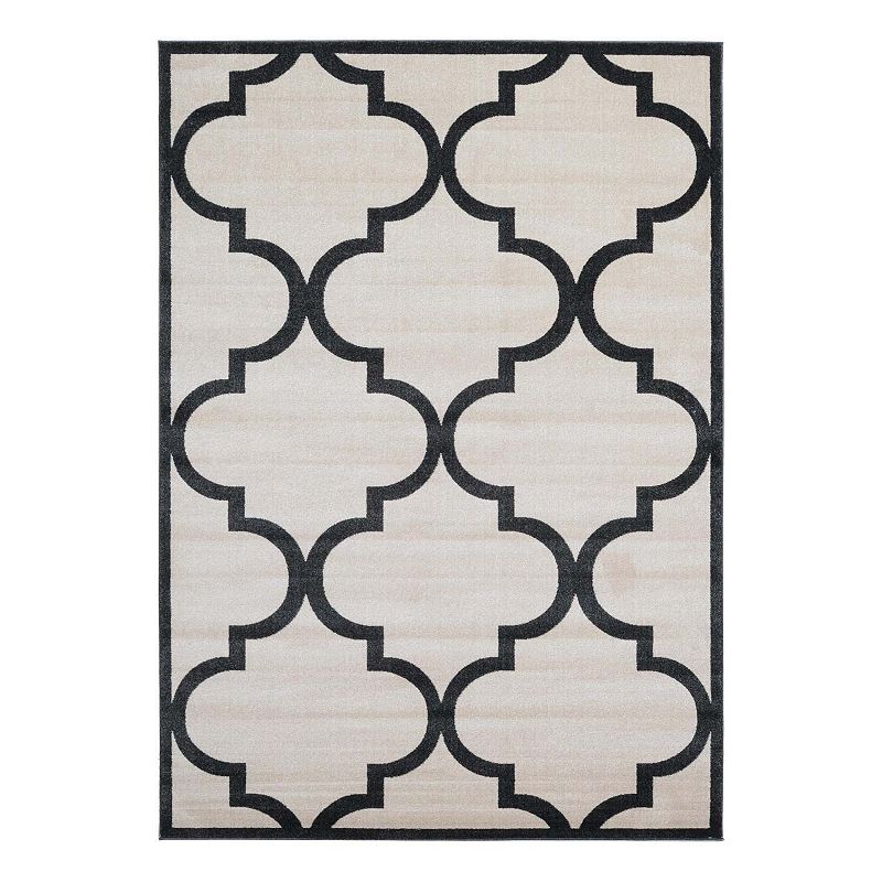 Unique Loom Austin Trellis Rug, Beig/Green, 9X12 Ft