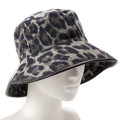 Women's Nine West Animal Print Corduroy Bucket Hat