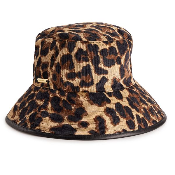 Women's Nine West Animal Print Corduroy Bucket Hat