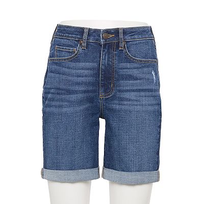 Women s Sonoma Goods For Life 7 Mid Rise Denim Bermuda Shorts