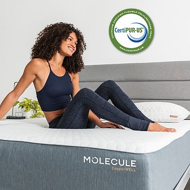 Molecule CopperWELL 12-in. Medium Plush Cooling Gel Memory Foam Mattress