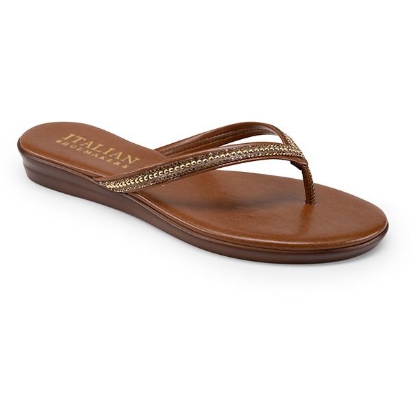 Italian shoemakers gold shops sandals