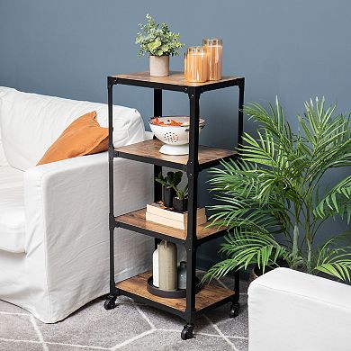 Mind Reader 4-Tier Rolling Storage Cart