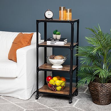 Mind Reader 4-Tier Rolling Storage Cart