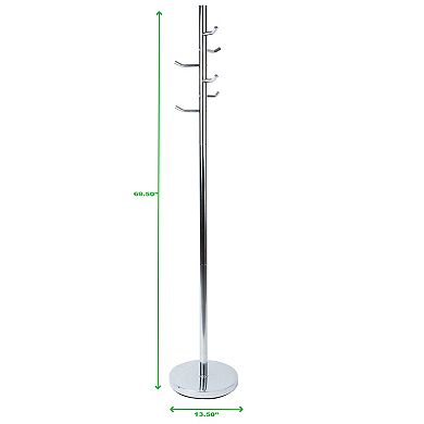 Mind Reader Alloy Collection Heavy Duty 6-Hook Coat Tree