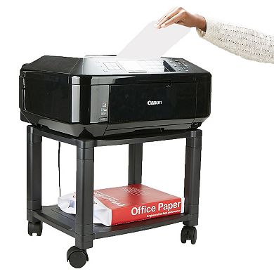 Mind Reader Anchor Collection 2-Tier Mobile Printer Cart