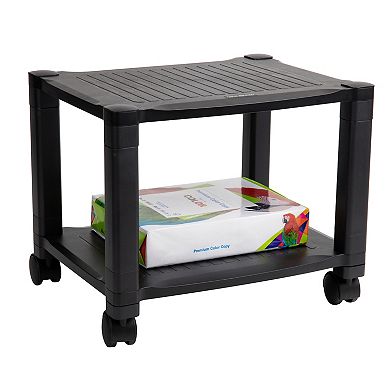 Mind Reader Anchor Collection 2-Tier Mobile Printer Cart