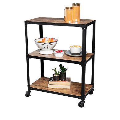 Mind Reader 3-Tier Rolling Storage Cart