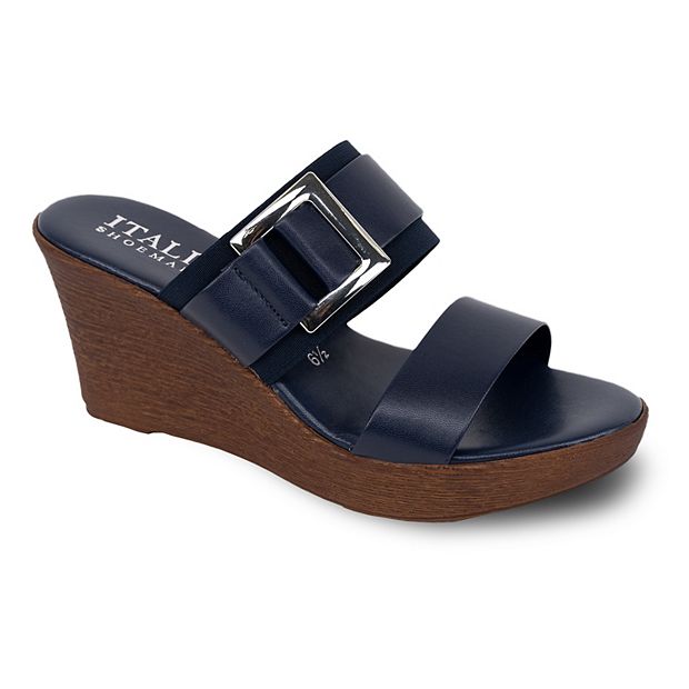 Italian shoemakers 2024 navy sandals