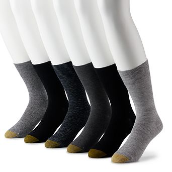 Men's GOLDTOE® 6-Pack Cambridge Crew Socks