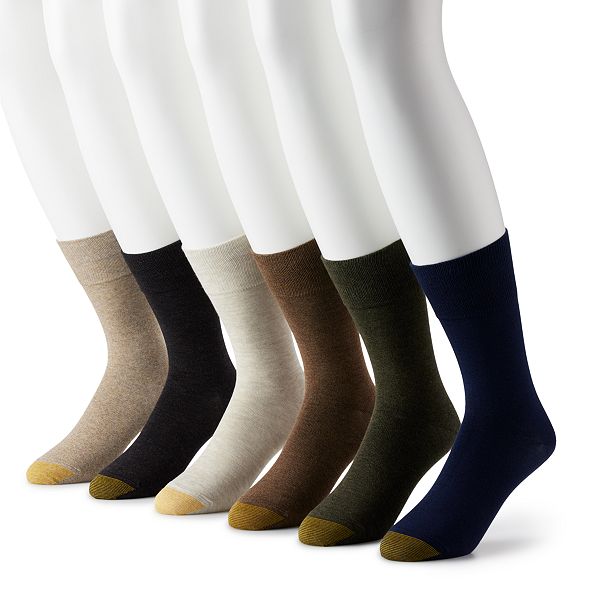 Men's GOLDTOE® 6-Pack Cambridge Crew Socks