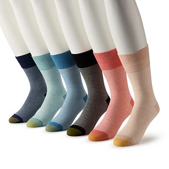 Men's GOLDTOE® 6-Pack Cambridge Crew Socks