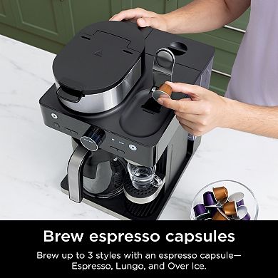 Ninja Espresso & Coffee Barista System, Single-Serve Coffee & Nespresso Capsule Compatible