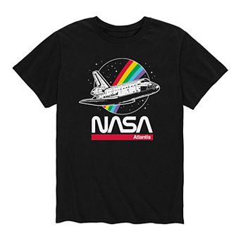 Big & Tall NASA Atlantis Rainbow Tee