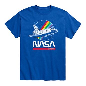 Big & Tall NASA Atlantis Rainbow Tee