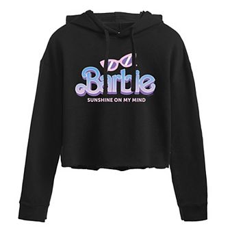 Juniors' Barbie "Sunshine On My Mind" Cropped Graphic Hoodie