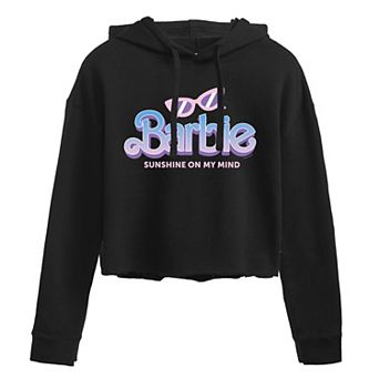Juniors' Barbie "Sunshine On My Mind" Cropped Graphic Hoodie