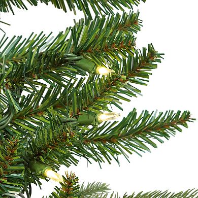 Pre-Lit 9-ft. Warm White LED Artificial Grand Fir Garland