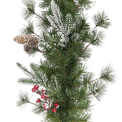 PULEO INTERNATIONAL 9-ft. Artificial Pine Cones & Berries Garland