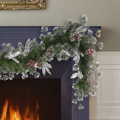 PULEO INTERNATIONAL 9-ft. Artificial Pine Cones & Berries Garland