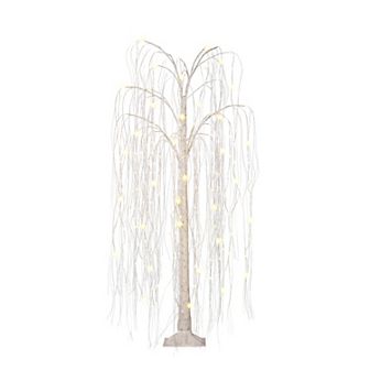 PULEO INTERNATIONAL 5-ft. Pre-Lit Willow Artificial Christmas Tree