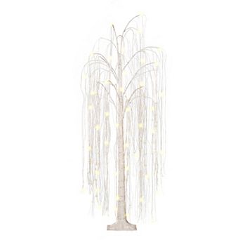 PULEO INTERNATIONAL 6-ft. Pre-Lit Willow Artificial Christmas Tree