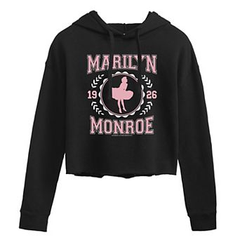 Juniors' Marilyn Monroe 1926 Cropped Graphic Hoodie